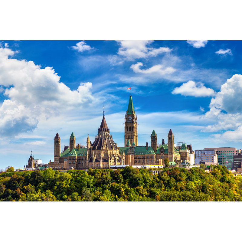 Canadian Parliament In Ottawa by Bloodua - Wrapped Canvas Print, 51cm H x 76cm W