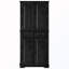 Garde-manger autoportant avec 3 organisateurs d'armoire coulissants, 6 tablettes de porte et 2 tiroirs-129888949