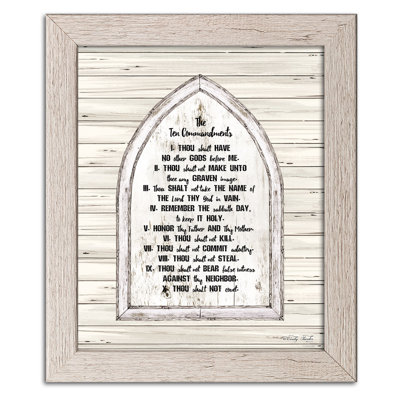 " Ten Commandments " Textual Art Print