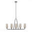 Lustre - configuration linéaire à 5 lumières