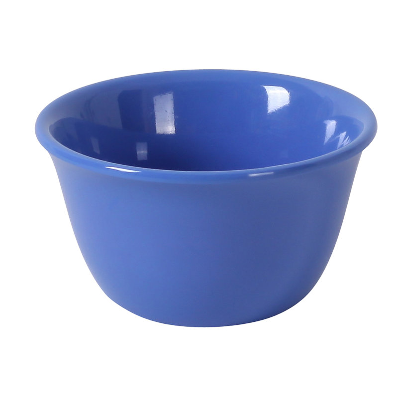 Verre à pied 7 oz. Bol à céréales en mélamine, Bleu