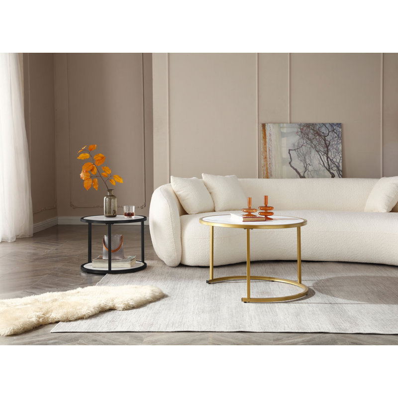 Ensemble de 2 tables gigognes Lazarria, Noir