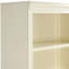 Bibliothèque avec 5 tablettes réglables, DEL pour éclairage et atmosphère, ensemble de bonde, 82,79 po de hauteur, jaune beige, bande décorative rectangulaire moderne, trou de câble, bureau idéal