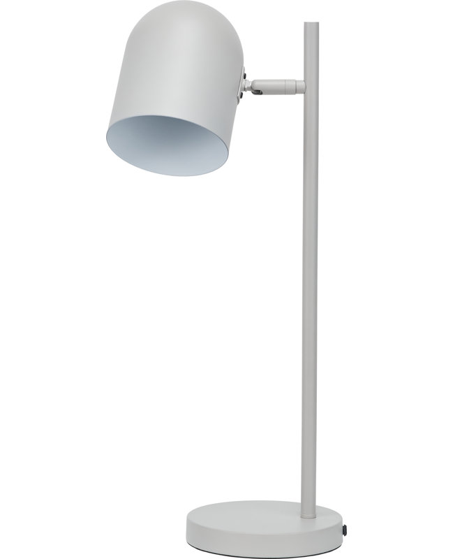 Steel Table Lamp, Grey, Grey