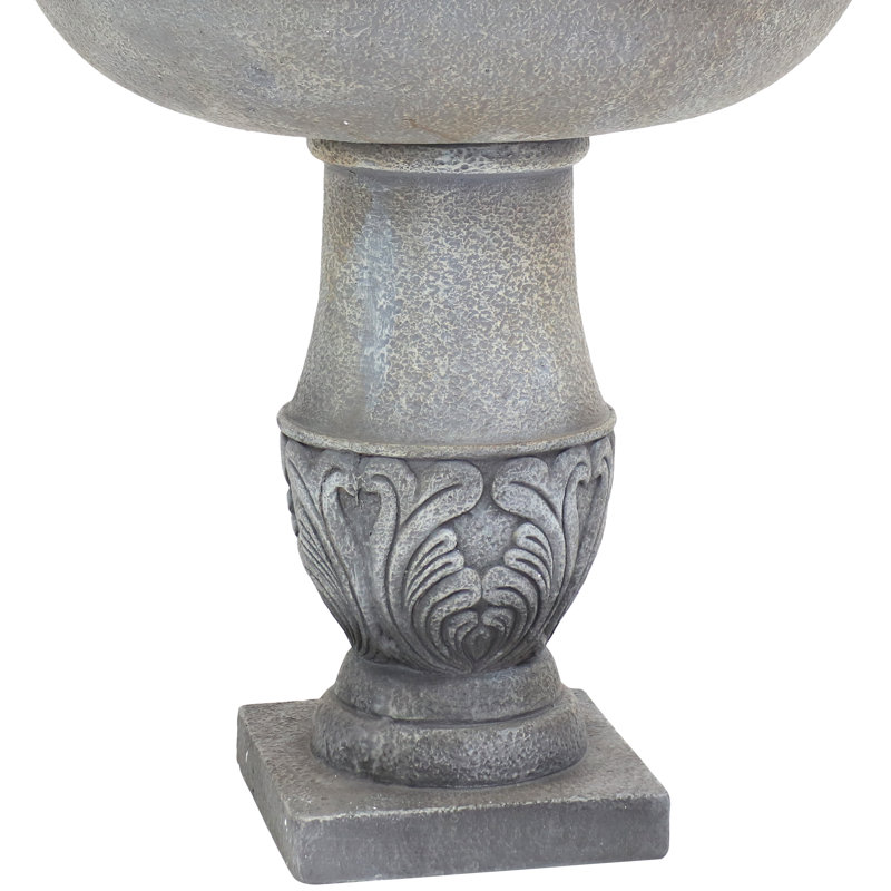 Yadiel GFRC Weather-Resistant 2-Tier Traditional Outdoor Garden Fountain