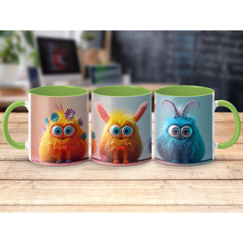 Ceramic Coffee Mug, Light Green