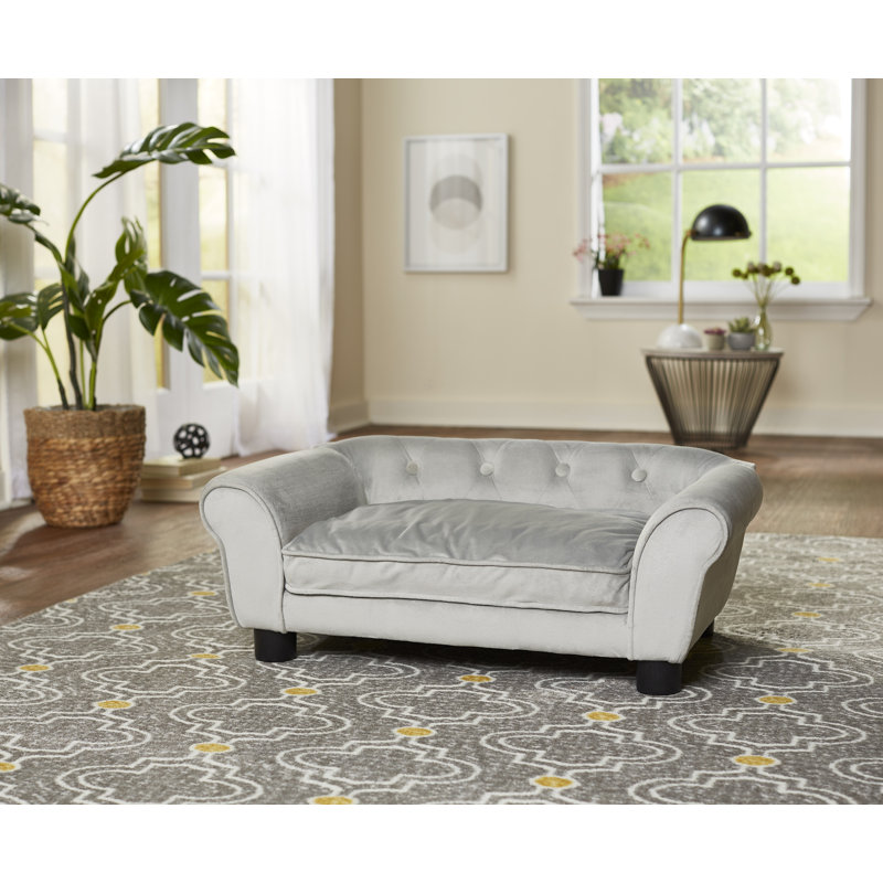 Orthopedic Polyester Pet Bed, Grey