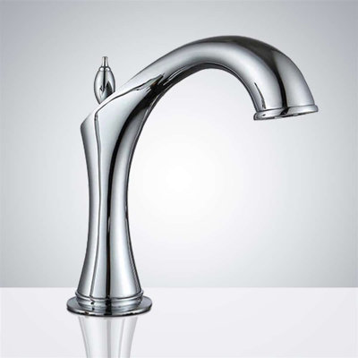 BathSelect Bishop Chrome Finish Commercial Automatic Touchless Motion Sensor Faucet – Deck Mount, Infrared Technology