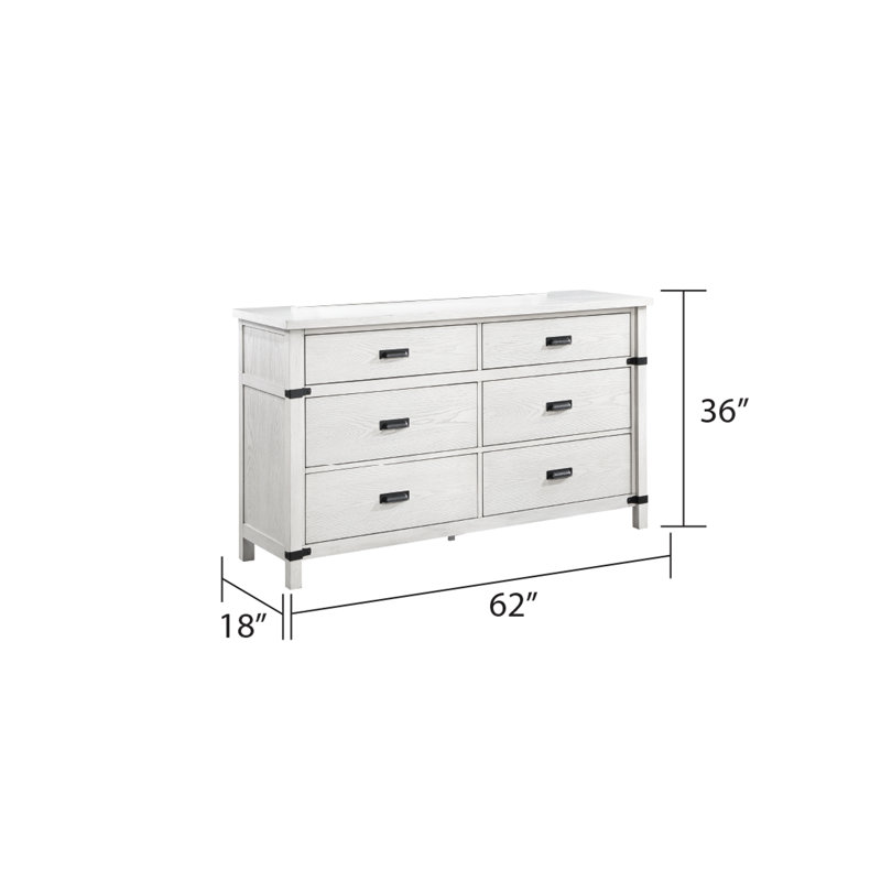 Commode 6 tiroirs Kerle