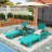 Altura Outdoor Chaise Lounge with Table-88382483