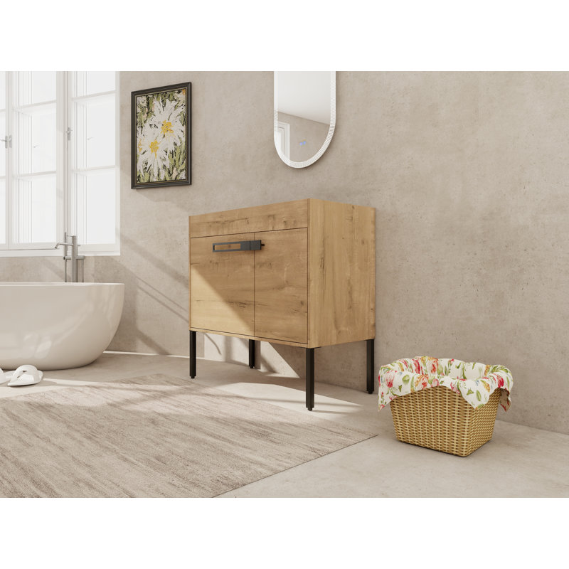 Meuble-lavabo de 36 pouces, meuble-lavabo autoportant ou flottant optionnel 36 * 18-00336IMO-1 (emballage KD), 36"