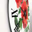 Vintage Red Poppies II - horloge murale traditionnelle-60282195