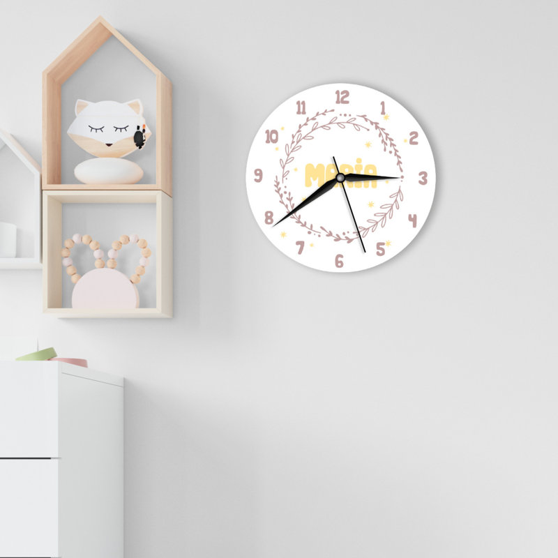 Wood Wall Clock, Yes