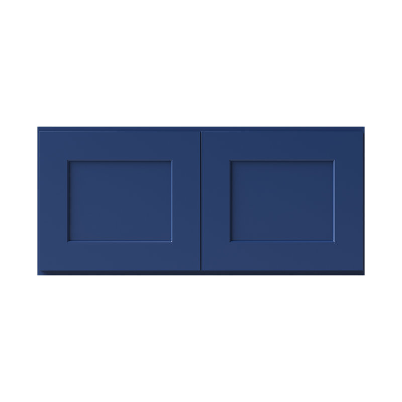 Armoire de four, Shaker bleu, 33" W x 15" H x 24" D