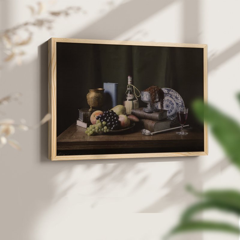 Moody Still Life VI - Reproduction encadrée - Restickable, Naturel, H 11 po x l 14 po