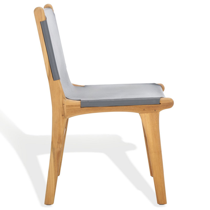 Cassaphina Leather Dining Chair, Gray