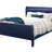 CHARLSTON BLUE QUEEN BED WITH LED