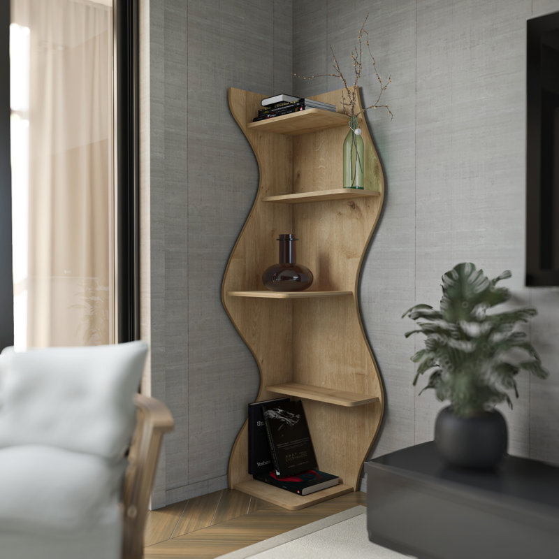 Nila 180cm H 40cm W Bookcase, Sapphire Oak