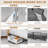Metal Under Bed Storage Containers With Wheels,2 Pack-1022274631