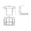 Grand lit bureau avec rangement en bois massif Johnniemae-687859399