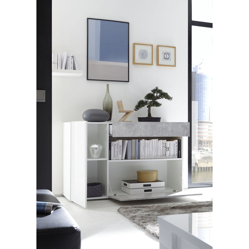 Kaliyah 330.2cm Sideboard, Cement Grey