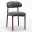 Chaise d'appoint rembourrée en bois massif-342170768