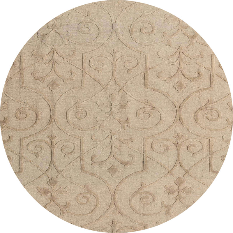 Abstract Indoor Rug, Round 5'