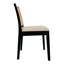 Ensemble de deux chaises d'appoint en tissu noires-126596652