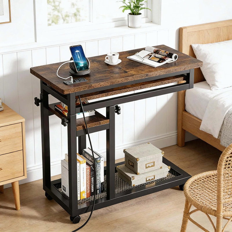 Mobile C Table with Charging Station
