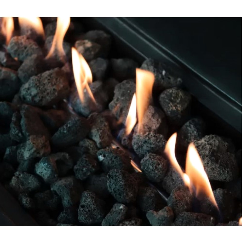 24'' H Concrete Fire Pit Table For Outdoor Use, Propane/Natural Gas, 50000 , Weather , Charcoal, Modern Warmth Table, , Freedom