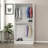 Modern White Wardrobe, 100% Melamine Coated Particle Board, 35.4 x 82.7 x 20.5 inches | Durable & Stylish Design, Perfect for Bedroom & Storage Solutions | Sleek Solid Color Finish, Spacious Interior-2134998048