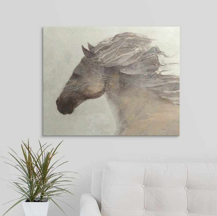 Cosmo Into the Wind Ivory, Albena Hristova, reproduction d'art, H 8 po x l 10 po x P 1,5 po, Toile