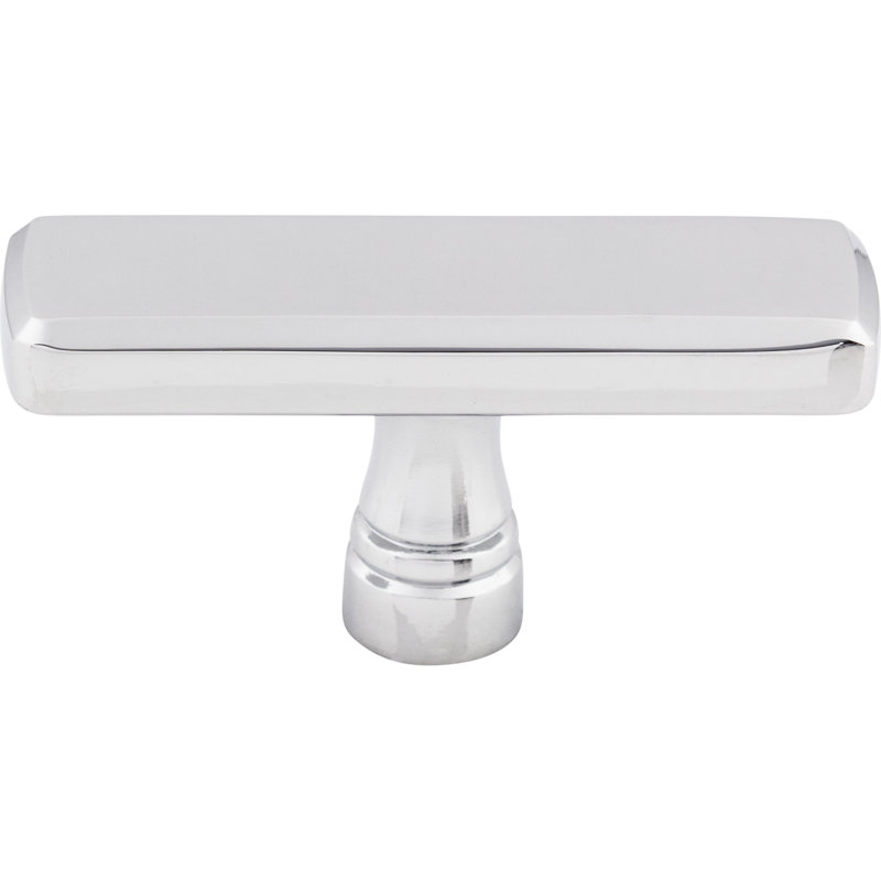 Kingsbridge Rectangle Knob, Polished Chrome, 2 3/8" Knob Length