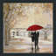 «Romantic Paris III Red Umbrella (Square)» par Julia Purinton, reproduction-124846224-124846231