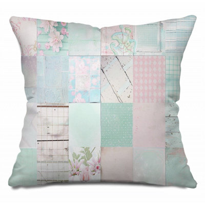 Trendy Floral Plush   Reversible Throw Pillow