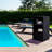 Outsunny Valet Pool Towel Rack-113696054