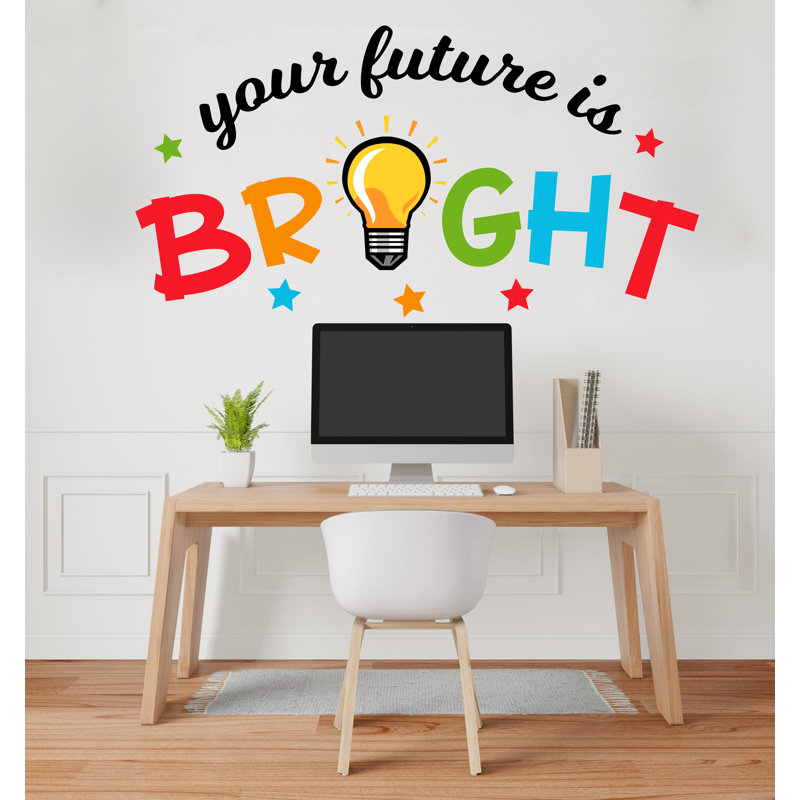 Adhésif décoratif pour votre bureau, Your Your Your Is Bright, H 29 po x l 55 po