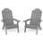 Outdoor Folding Adirondack Chair With Cup Holder Easy to Assemble and Comfortable Adirondack Chairs All Weather Composite Plastic Chair for Outside Fire Pit Patio Lawn Garden Backyard Use-66947165