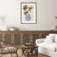 Midford Blue and Brown Floral Ambience Framed on Paper by Design Fabrikken Photograph-91291595-91291598