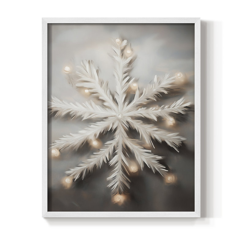 Art des Fêtes de Noël - Série 2 - CECXCV, reproduction d'art encadrée - bois massif, H 11 po x l 9 po, Blanc