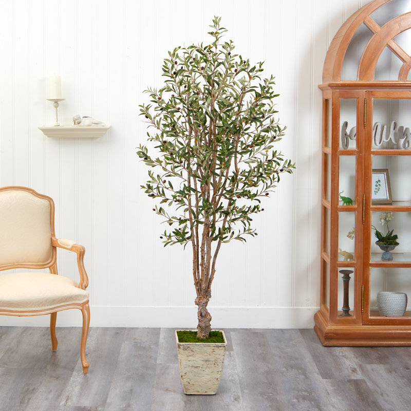 78'' Faux Olive Tree Tree in Planter