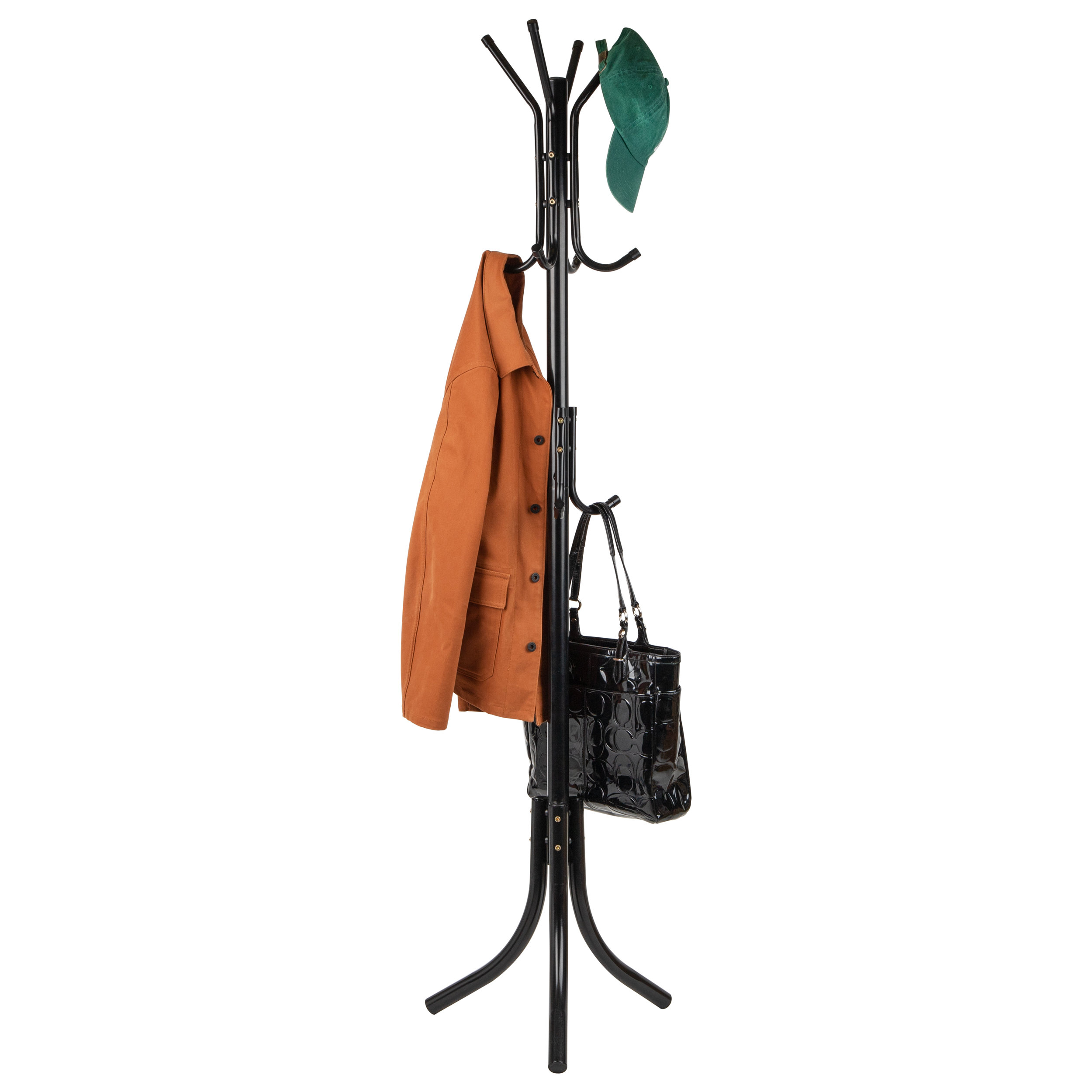 Jequarius Steel Freestanding Coat Rack