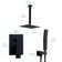 Ceiling Mount Complete Shower Faucet With Pressure Balancing Rough-In Valve