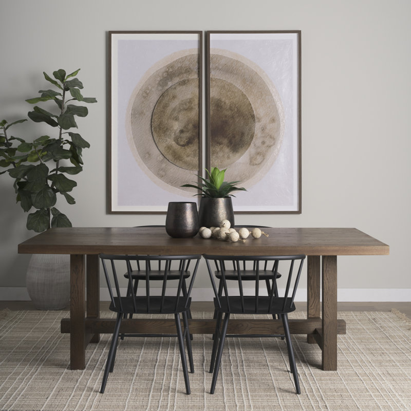 Peabody Solid Wood Dining Table, Brown