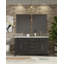 Plateau de meuble-lavabo double l 60 po x P 22 po Laurel-113354798-82319084