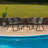 28'' Round Glass Table with Rattan Edging and 4 Rattan Stack Chairs-1638490627