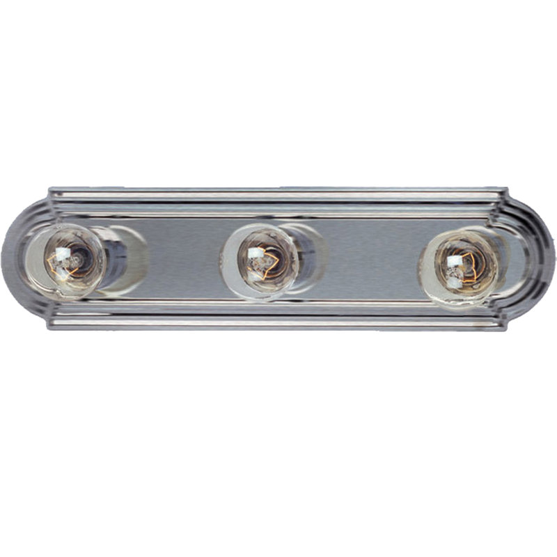 Carder 3 - Light Dimmable Bath Bar, Satin Nickel
