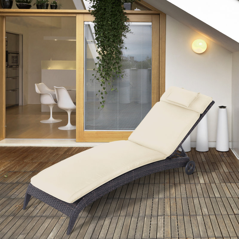 Garden Seat/Back Cushion, Cream White