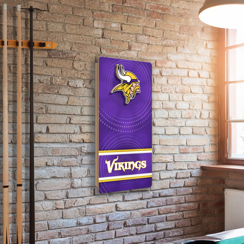 Mini-cornhole mural Minnesota Vikings