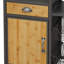 Étagère de rangement polyvalente, avec armoire à tiroirs et deux paniers de rangement, pour le salon, le bureau à domicile, la cuisine - H 46,85 po x l 31,69 po x P 13,19 po
